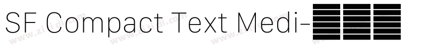 SF Compact Text Medi字体转换
